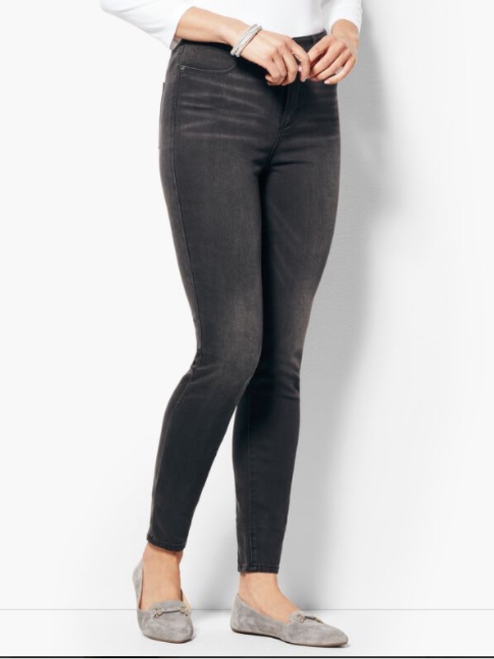 Wit & Wisdom Charcoal Skinny Jeans